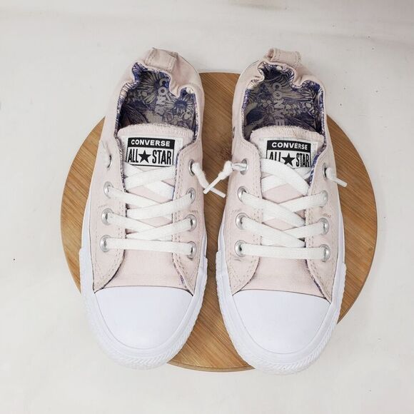 Converse Shoreline Shoes Womens 7 Light‎ Pink Slip On Sneakers Cinch Heel - Picture 4 of 12